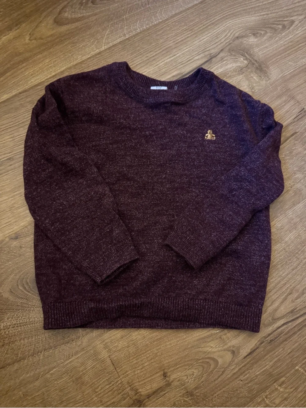 Gap Crewneck Sweater in Marled Burgundy/Plum (Size 4T)